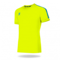 Camiseta Fútbol Global Amarillo Fluor/Azul